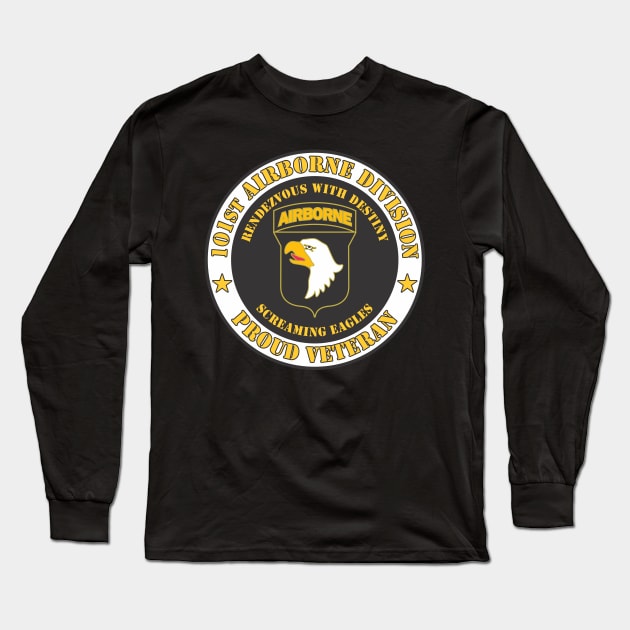 101st Airborne Division Veteran Long Sleeve T-Shirt by MBK